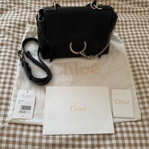 Authentic Chloé Faye Black Day Bag
